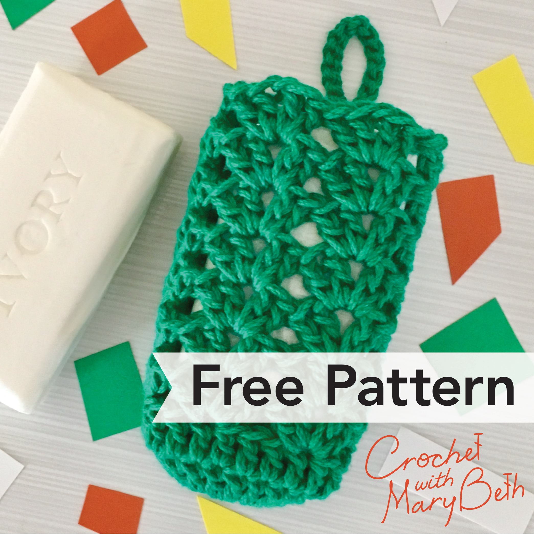 Free Crochet Pattern Soap SACK Teacher Gift