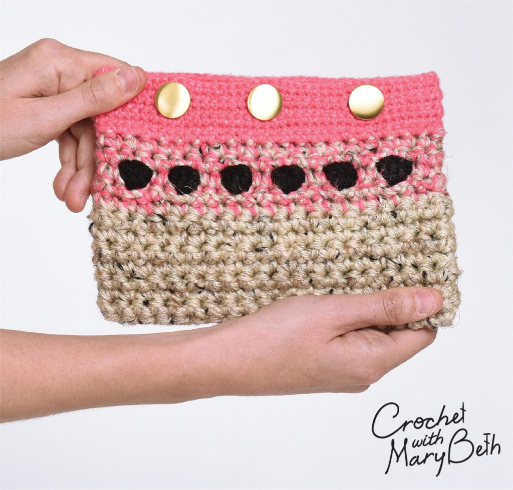 Free Crochet Pattern Polka Pouch
