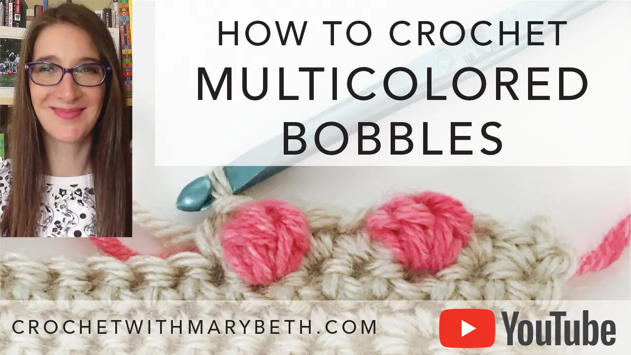How to Crochet contrasting bobbles