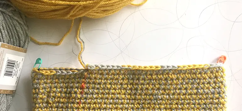 Stitching to the beginning of the round