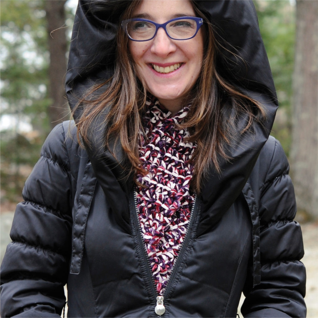The Majestic Keyhole Scarf looks great under a winter coat. This crochet accessory was designed specifically for velvet yarn. Both worsted and bulky work up great!