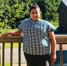 Butterfly Striped Tee by tester Ruby B. Click through to find out more about this fun crochet pattern.