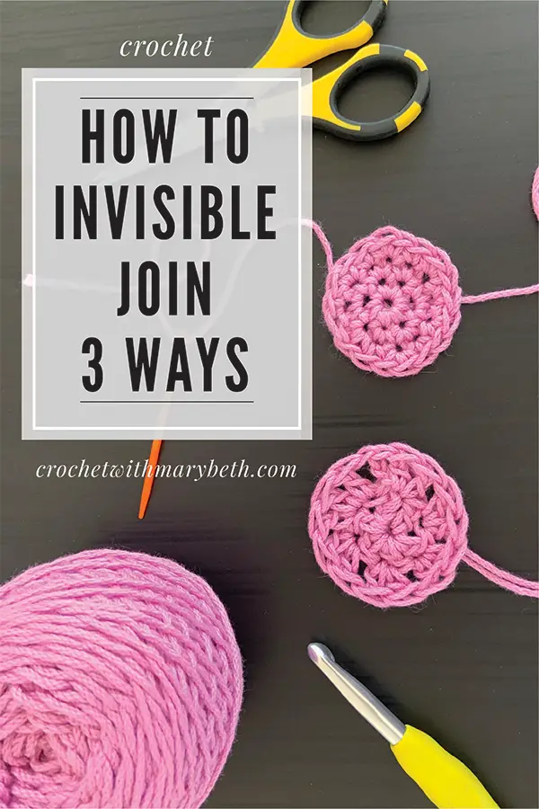 How to finish a crochet circle with the invisible join.

Did you know there are three ways to make the invisible join?  Two of them will add a stitch to your round count.  One will not.

I explain and demonstrate all the ways in this video.

Click through to learn the three ways to do the invisible join.