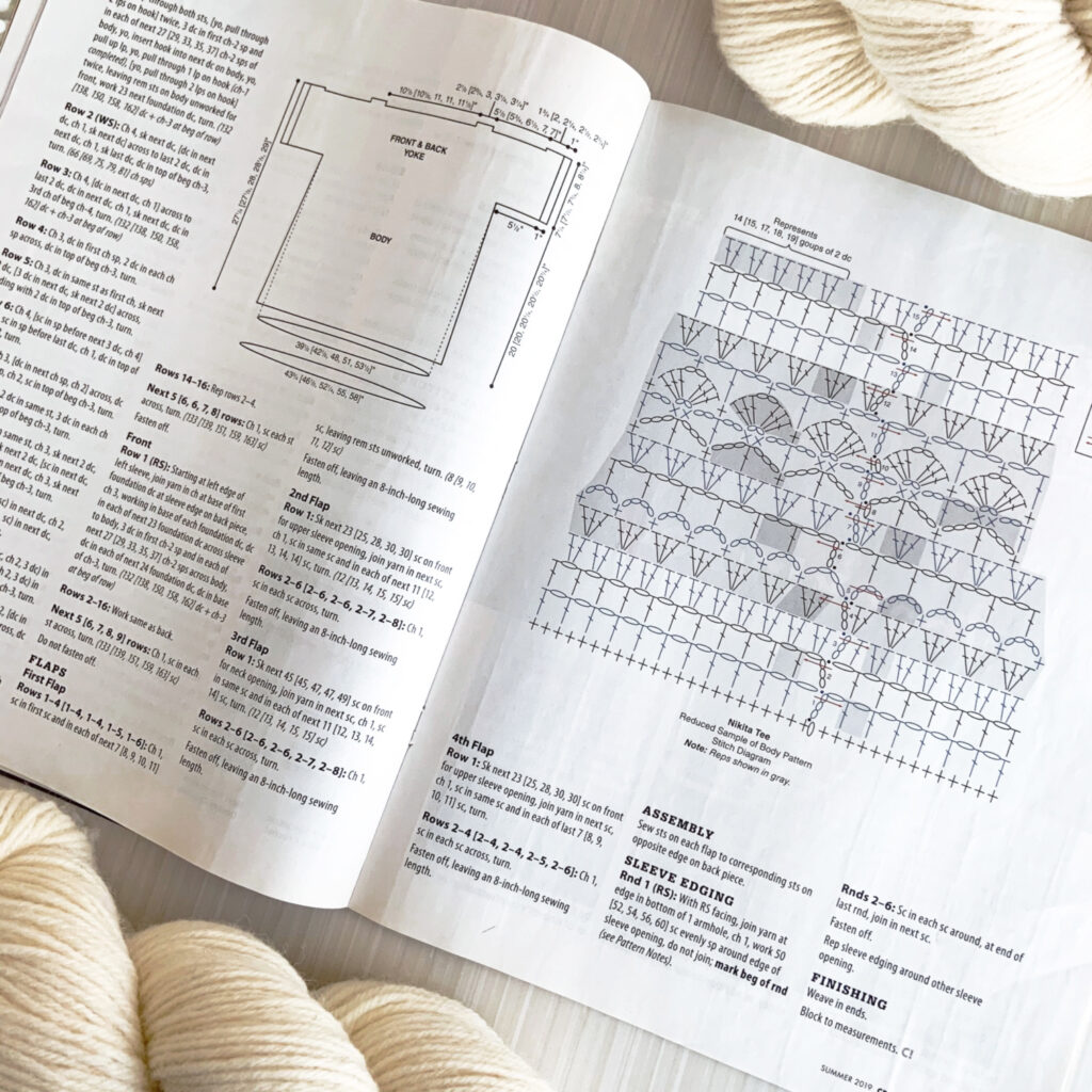 Crochet! Magazine has great schematics and stitch charts.