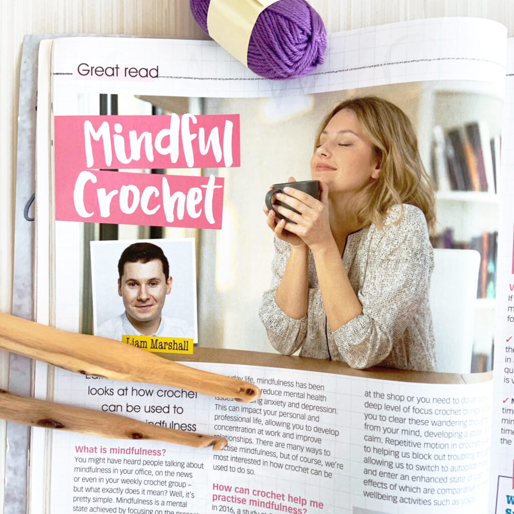 Learn about mindful crochet from Crochet Now Magazine.