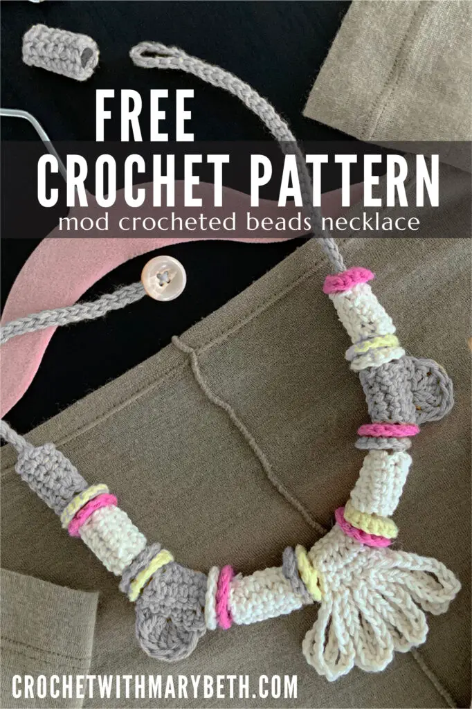 Mod Crocheted Beads Necklace - Free - Indie Crochet Patterns