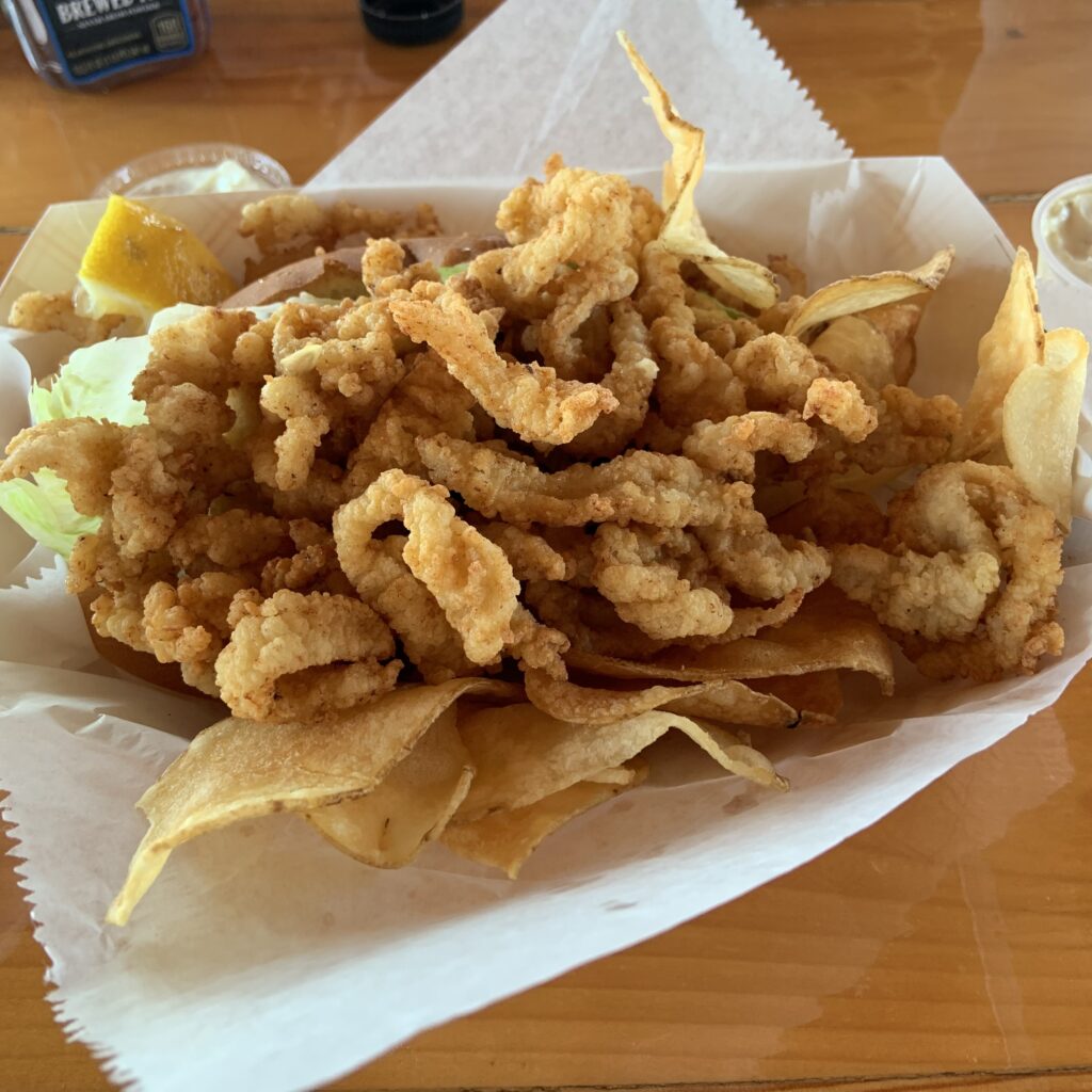 Fried clams at Champlin's Rhode Island