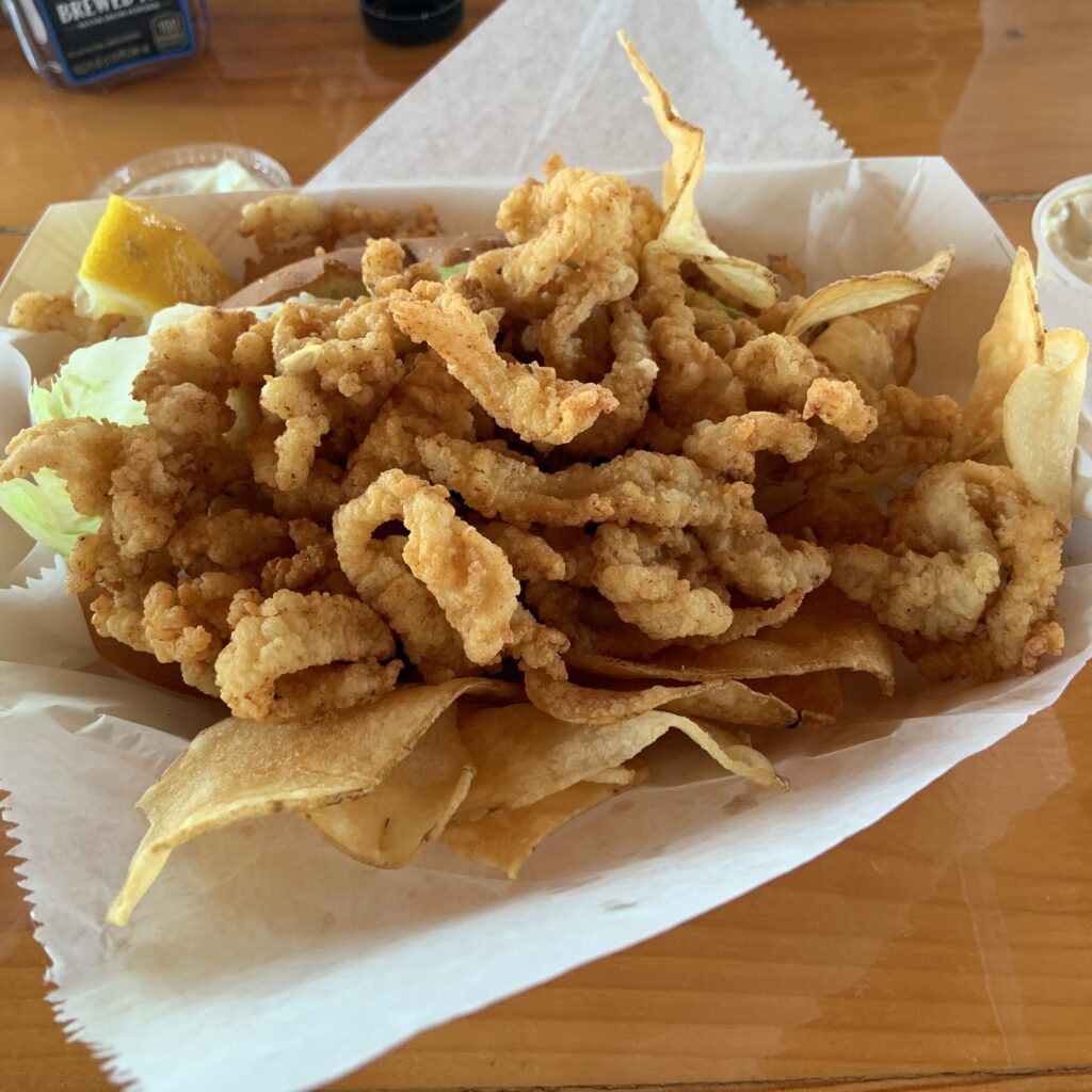 Fried clams at Champlin's Rhode Island
