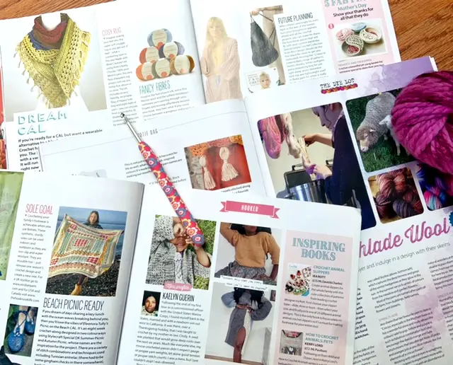 Simply Crochet Magazine has a wealth of interesting articles.  It's a great way to keep up on the what's happening in the world of crochet.  Find out what else I love about this magazine in this article.
