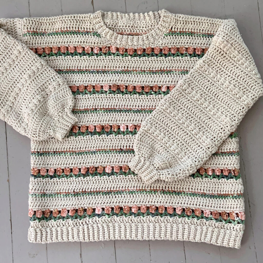 The stitch pattern is super fun. Picking out the colors is super fun. Wearing the sweater is super fun. Getting tons of compliments on the sweater is super fun.