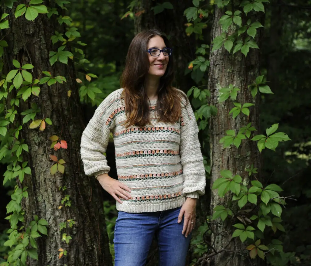 Look at the fun stitch pattern!
Dream about the colors you choose.