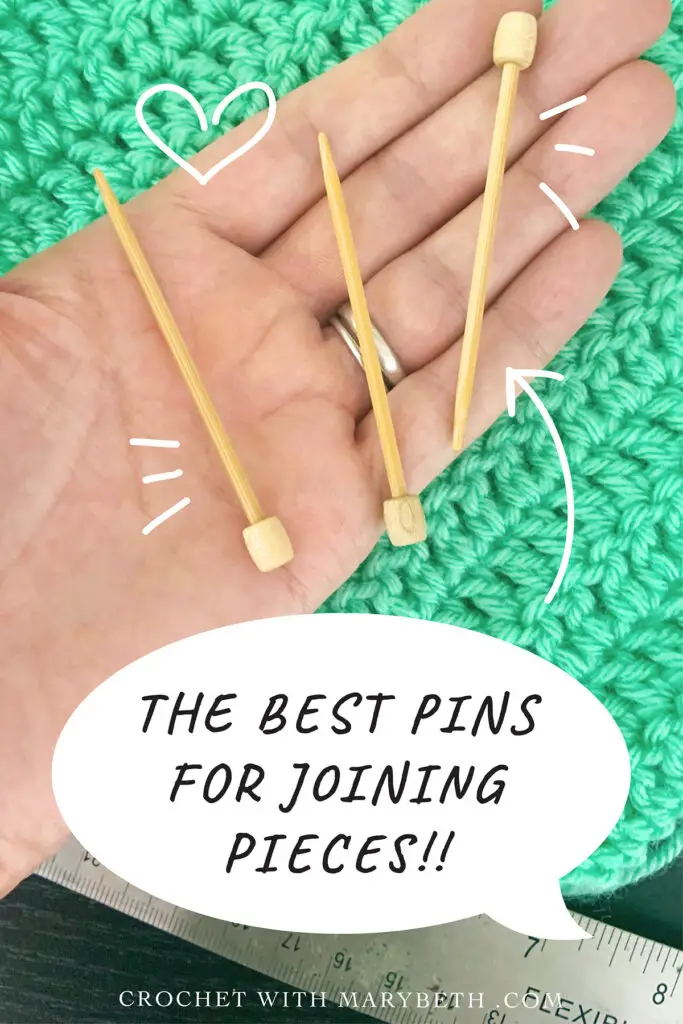 I highly recommend these crochet pins especially if you struggle with seaming or joining pieces of crochet.  Click through to read the article I wrote about why these pins are so great, how to use them, and where to buy them.  I hope these pins make your life easier like they have made mine!