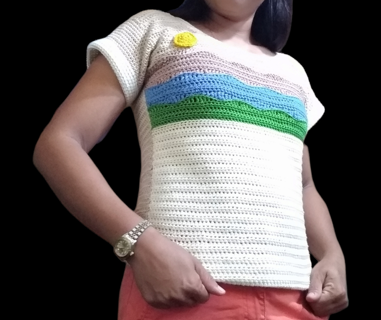 A Beautiful View Crochet T Shirt Pattern Indie Crochet Patterns